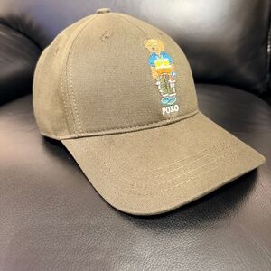 UNISEX POLO RALPH LAUREN CLASSIC TWILL GREEN BEAR SPORT CAP